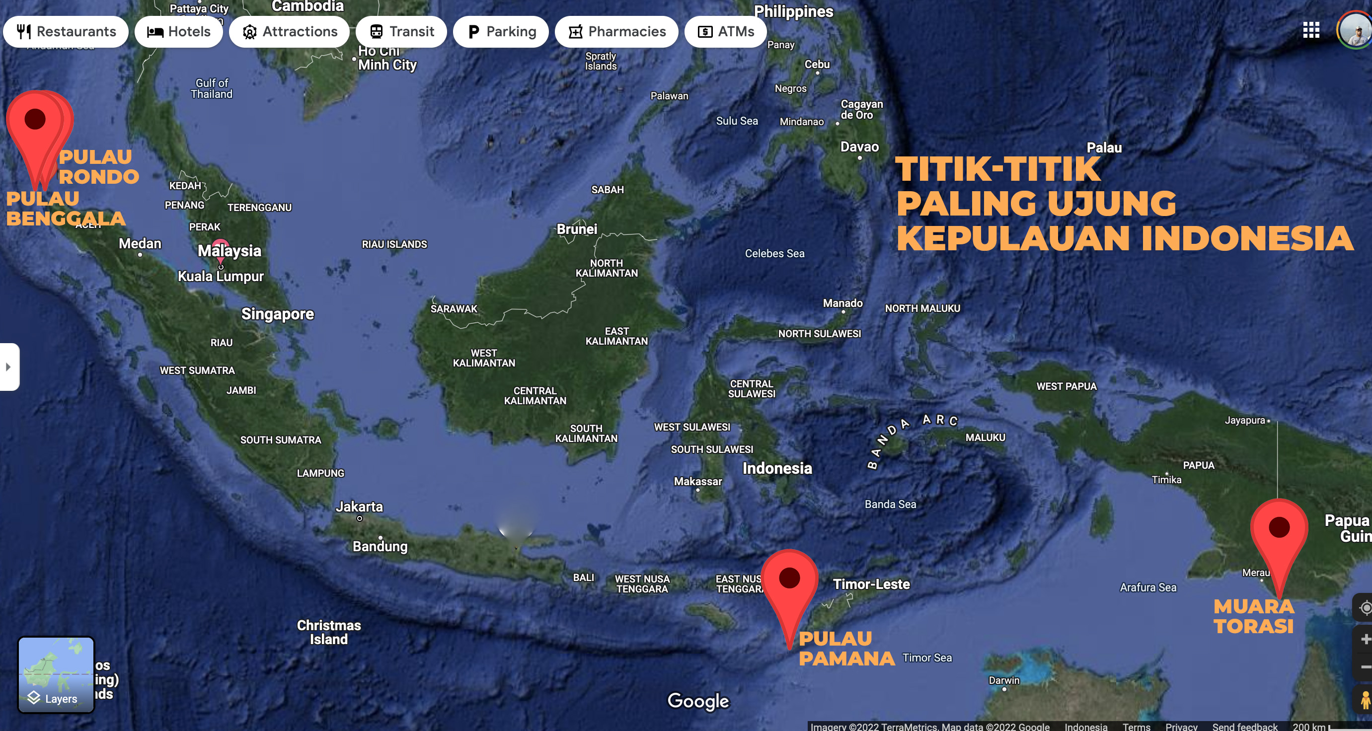 Mengenal Titik Titik Paling Ujung Kepulauan Indonesia