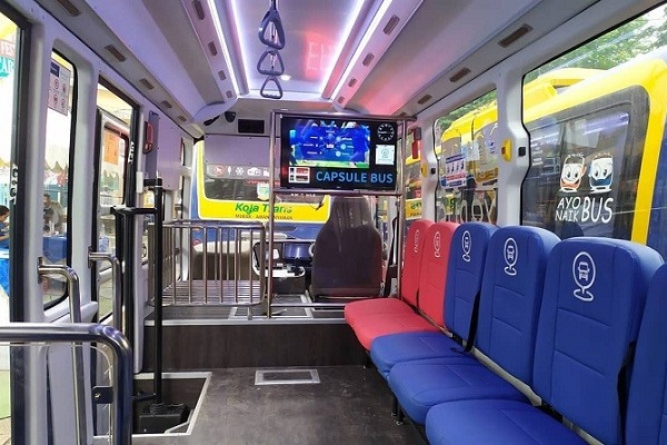Interior Capsule Bus Koja Trans Jambi
