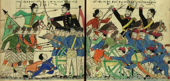 Ilustrasi perang Jawa.