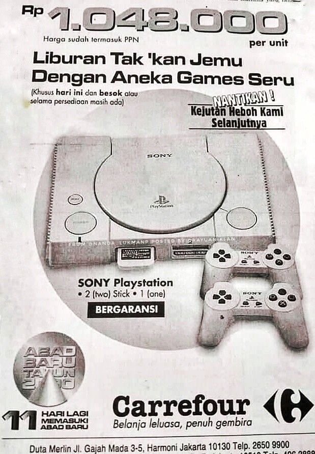 PlayStation di Indonesia.