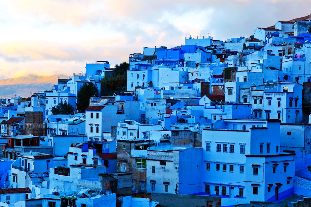 Kampung Biru di Chefchaouen, Maroko