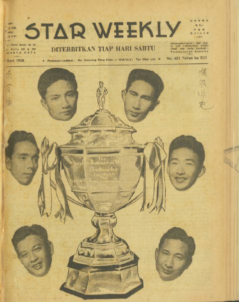Wajah Ferry Soneville dkk menjadi headline majalah mingguan Star Weekly terbitan 21 Juni 1958.