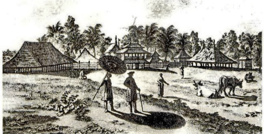 Cornelis Chastelein sedang meninjau lahannya di Depok.