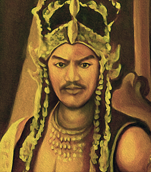 Lukisan wajah Prabu Siliwangi.
