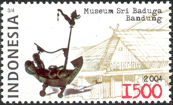 Foto Museum Sri Baduga dalam prangko terbitan Pos Indonesia.
