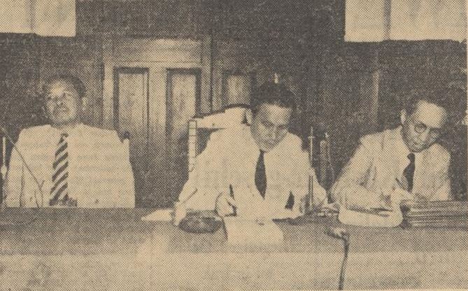 Pelantikan Syamsurizal di Balai Kota pada 29 Juni 1951.