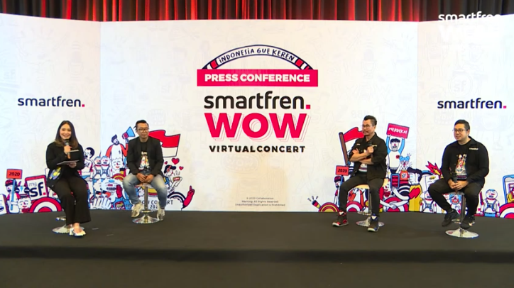konferensi pers Smartfren WOW virtual concert