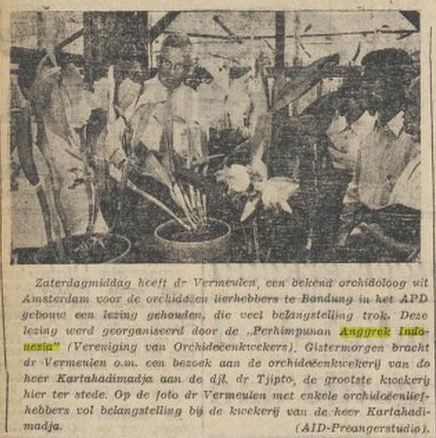 Perhimpunan Anggrek Indonesia 1956.