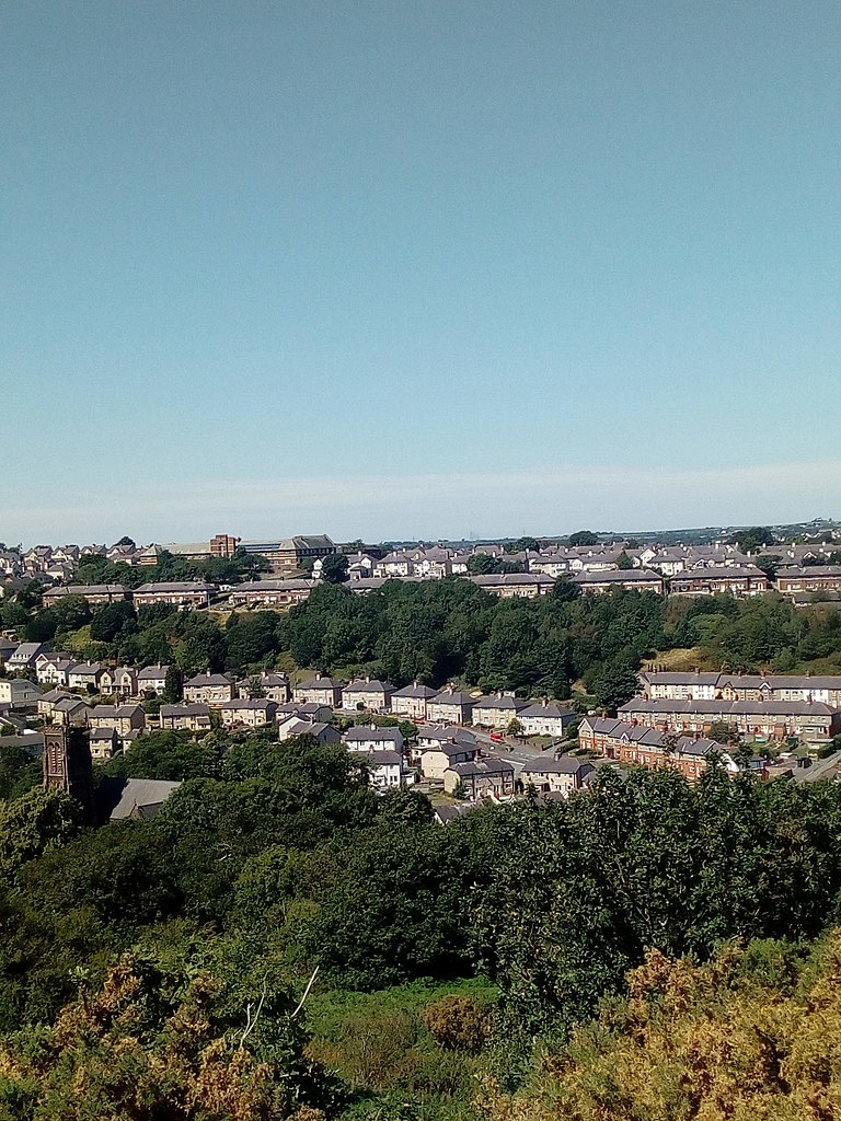 Kota Bangor di lihat dari ketinggian.