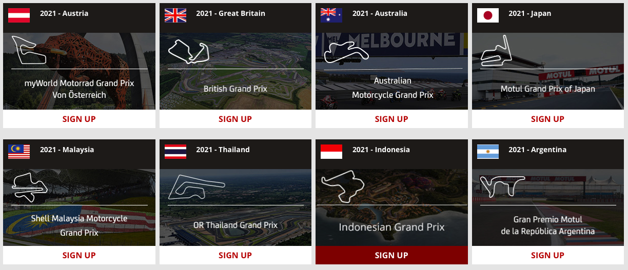 jadwal tiket motogp indonesia 2021