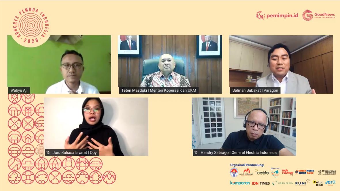 Webinar Pemimpin.id dengan tema Kolaborasi Lintas Sektor untuk Indonesia Kuat