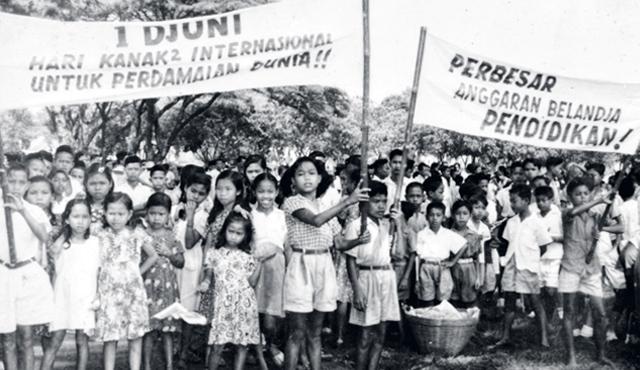 Peringatan Hari Anak Internasional di Indonesia pada 1 Juni. Sumber: historia.id