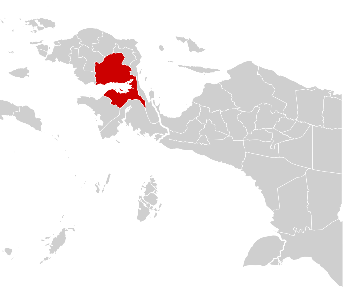 Peta wilayah Teluk Bintuni © Wikipedia
