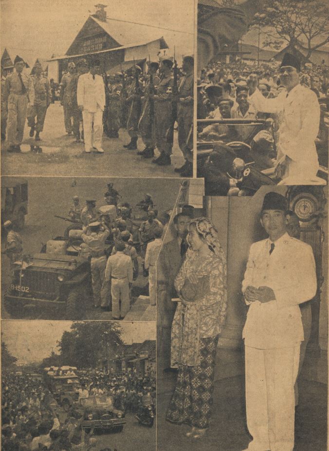 Sukarno mendapat sambutan meriah di Jakarta.
