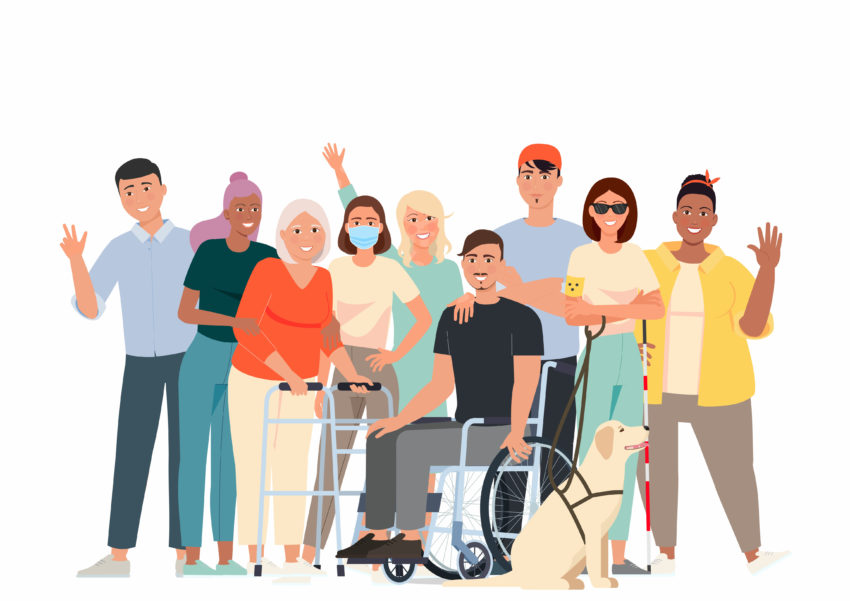 Ilustrasi orang-orang disabilitas | Foto: DiversityQ