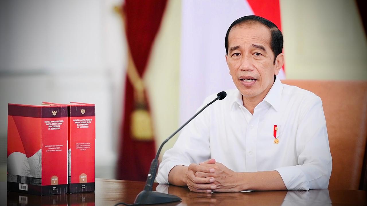 Presiden Jokowi saat pernyataan mengenai program vaksin anak di Indonesia