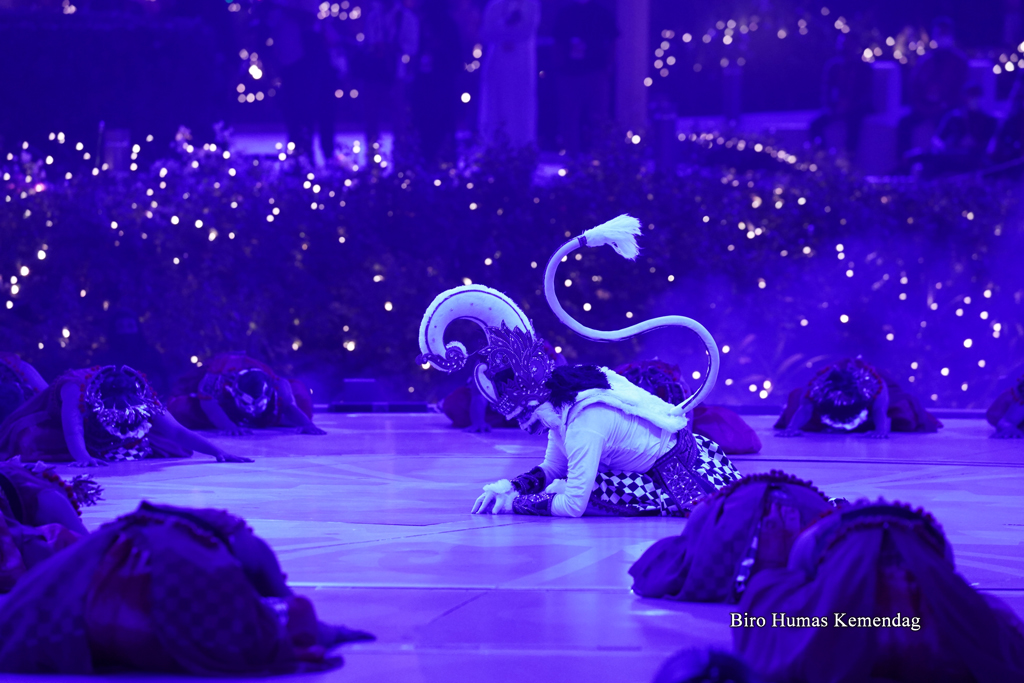 Tari Kecak Bali, salah satu penampilan dalam pertunjukan seni Indonesia di World Expo 2020 Dubai