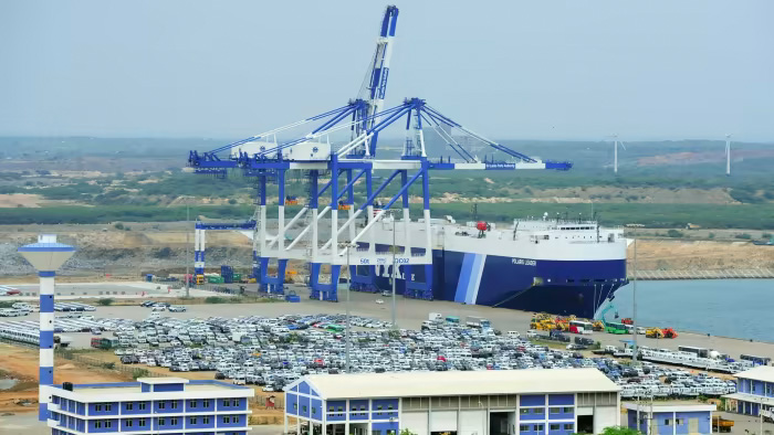 Bagi Beijing, proyek pelabuhan Hambantota adalah kunci dari inisiatif 'One Belt One Road' © AFP
