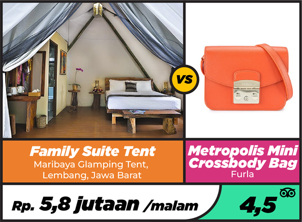 Infografis Harga Family Suite Tent Maribaya Glamping Tent, Lembang, Jawa Barat | Rutenesia