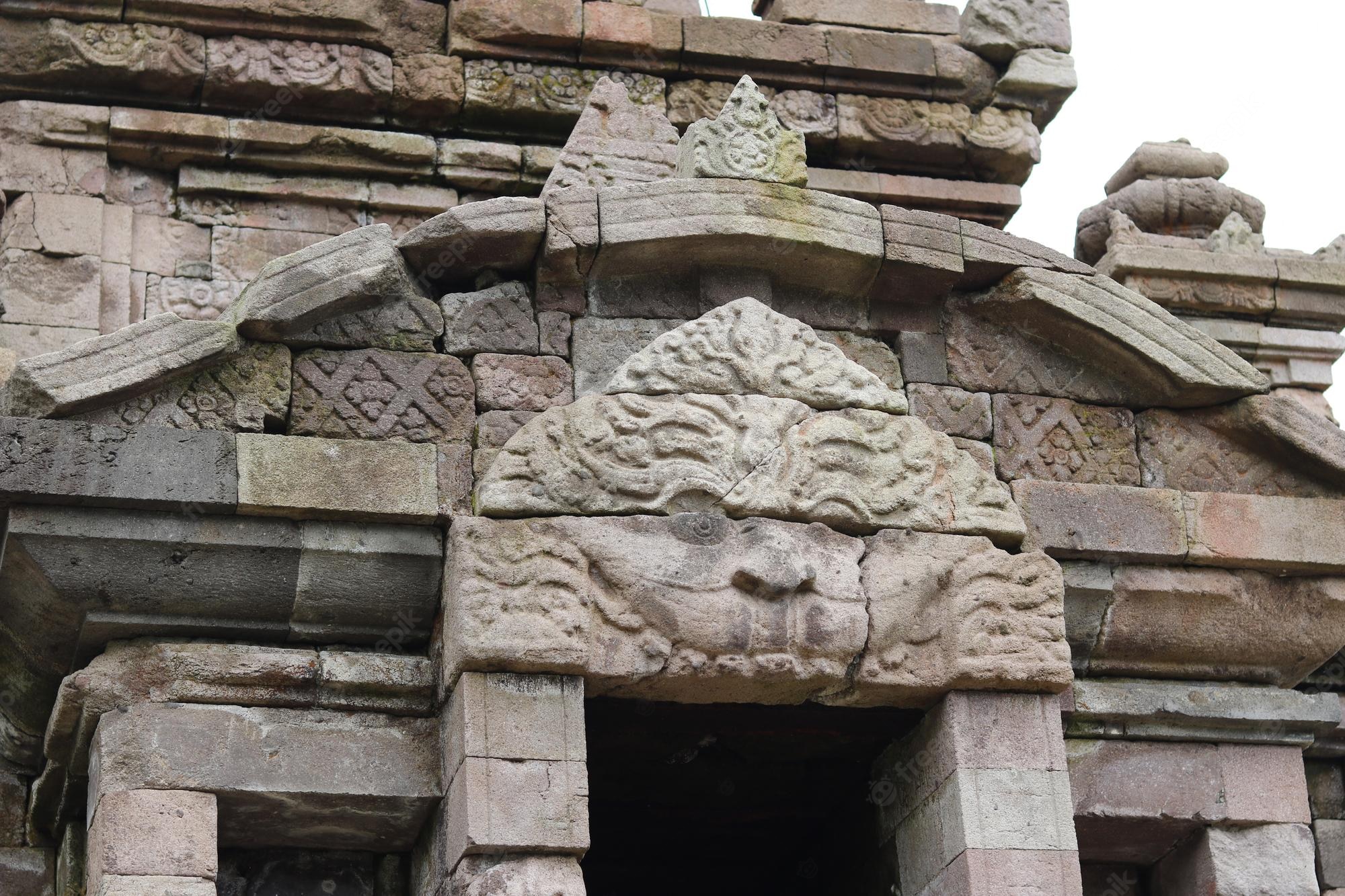 Relief Candi Wisata alam dan sejarah Candi Gedong Songo Semarang Jawa Tengah