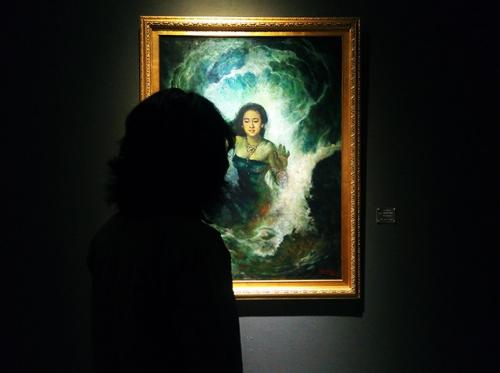 Lukisan Nyi Roro Kidul karya Basoeki Abdullah menjadi salah satu lukisan terkenal dunia asal Indonesia