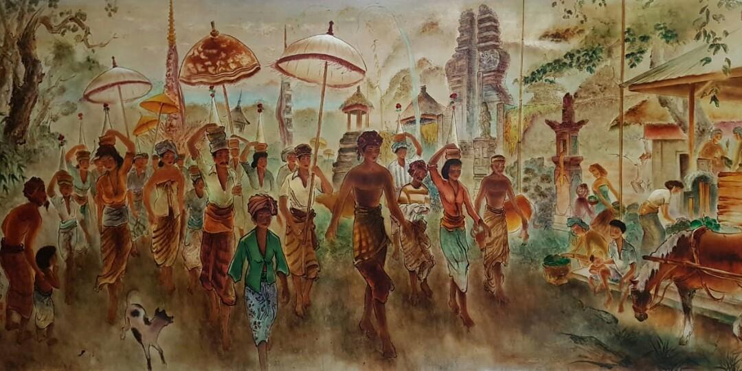 Lukisan Balinese Procession karya Lee Man Fong menjadi salah satu lukisan terkenal dunia asal Indonesia