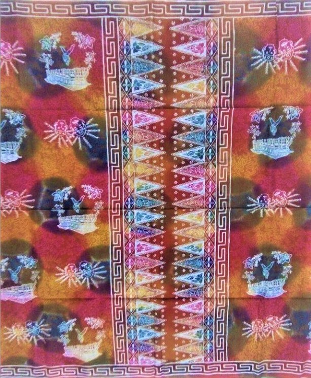 batik betawi motif tumpal pucuk rebung 
