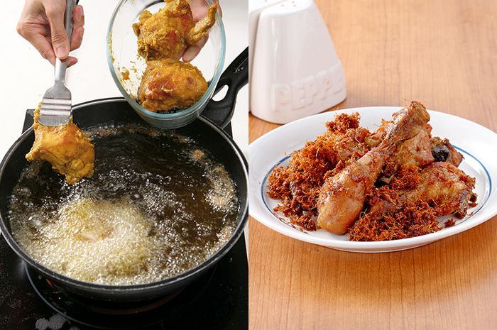 Resep Ayam Goreng Lengkuas, Olahan kuliner khas Sunda atau Jawa Barat yang menggunakan lengkuas parut