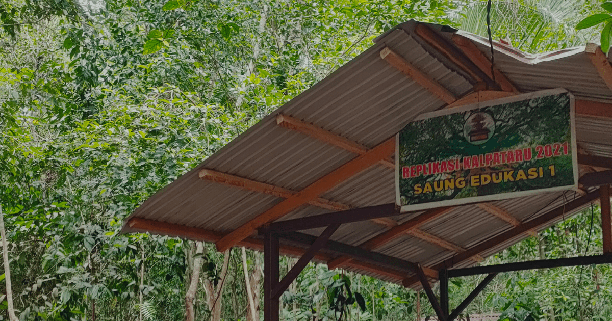 saung edukasi arboretum gambut marsawa | foto: Ruth Aldiz Khatarine