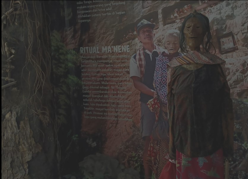 Display tradisi kematian suku Toraja di dalam Museum Etnografi (Foto: museoetno.fisip.unair.ac.id)