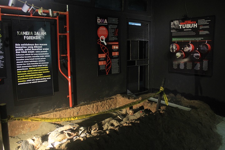 Display crime scene di dalam Museum Etnografi (Foto: news.unair.ac.id)
