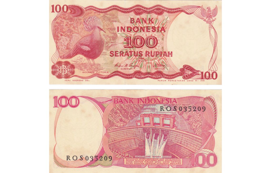 Uang Rp100 tahun 1984