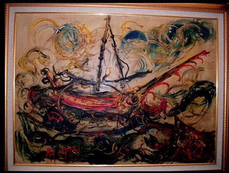 contoh lukisan cat minyak dari seniman indonesia