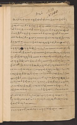 Salah satu lembaran katalog naskah I La Galigo yang tersimpan di perpustakaan Universitas Leiden, Belanda.