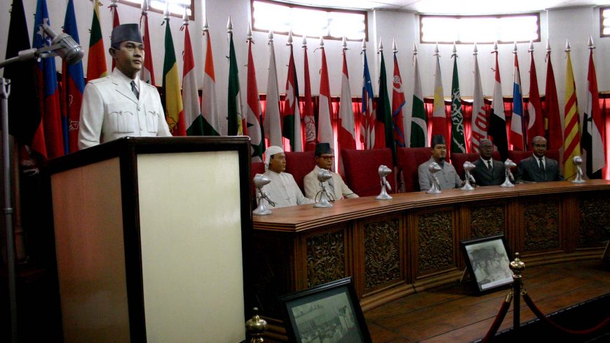 Diorama Lima Tokoh Penggagas KAA dan Presiden Soekarno