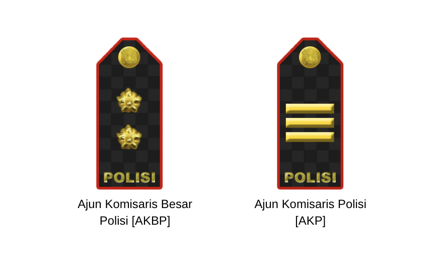 Perbedaan lambang kepangkatan POLRI AKBP dan AKP @ sumber HUMAS POLRI