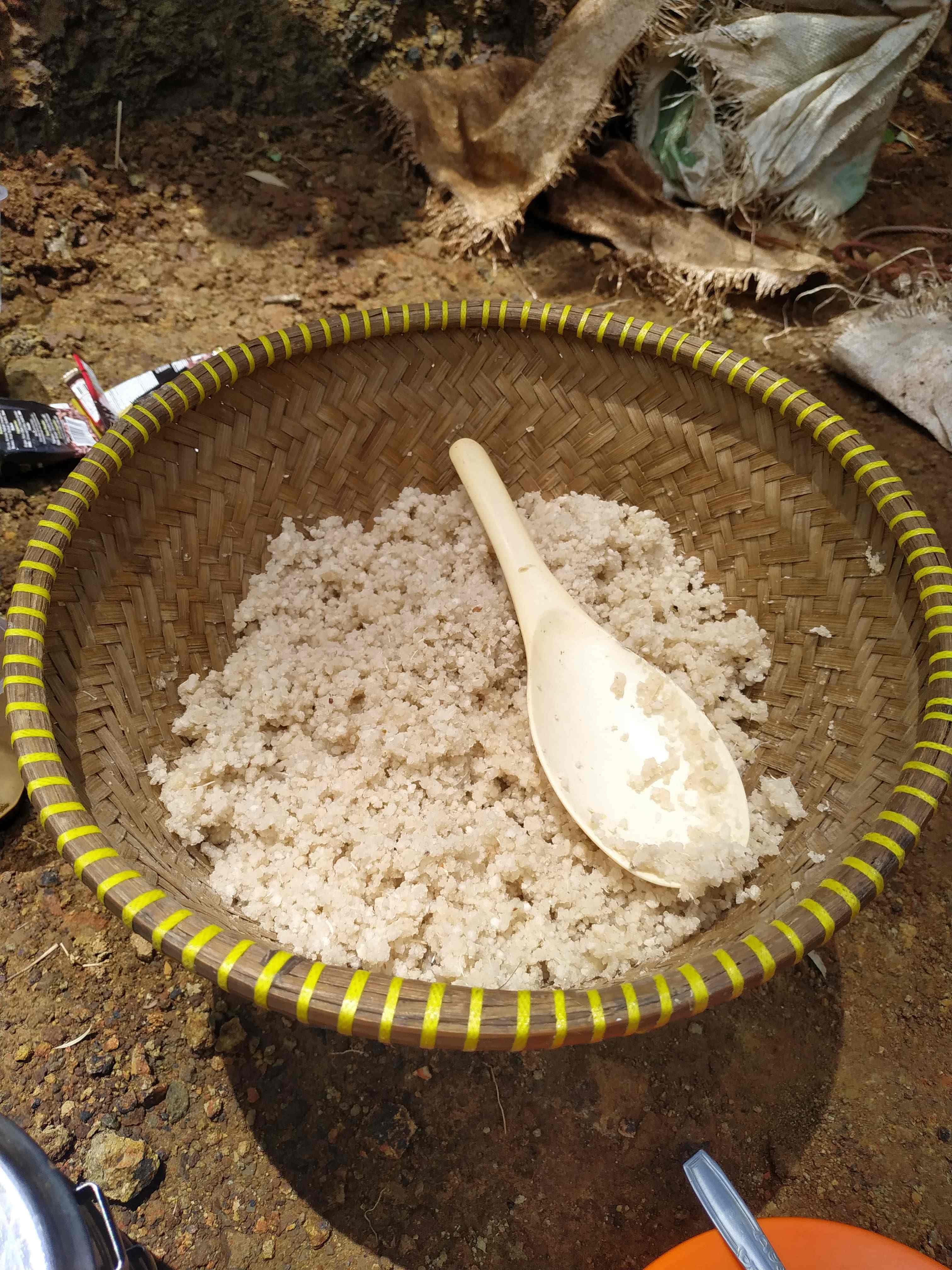 Rasi merupakan beras yang terbuat dari singkong yang dijadikan sebagai makanan pokok bagi warga Adat Sunda Wiwitan Kampung Cireundeu