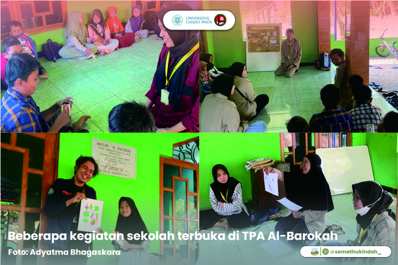 Beberapa kegiatan sekolah terbuka di TPA Al-Barokah