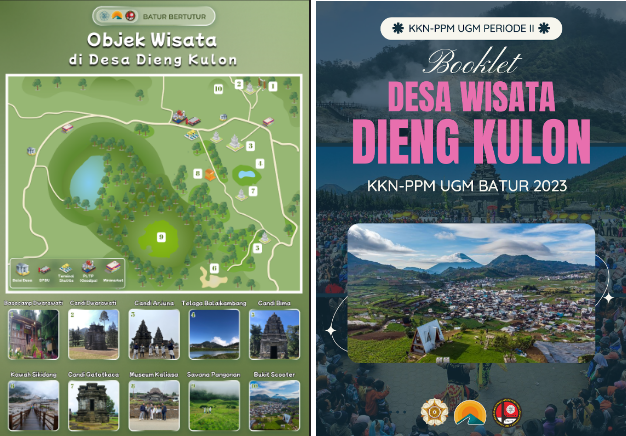 Peta Objek Wisata dan Booklet Desa Wisata Dieng Kulon | Dokumen Pribadi