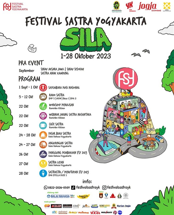 Jadwal Rangkaian Agenda FKY| Foto: FESTIVALSASTRAYK/instagram.com/festivalsastrayk/