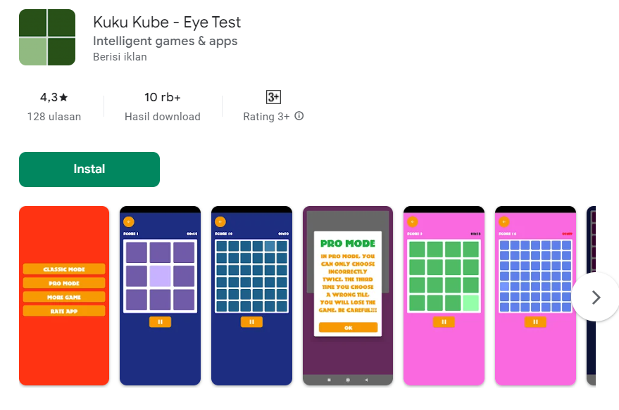 Aplikasi Kuku Kube © Google PlayStore