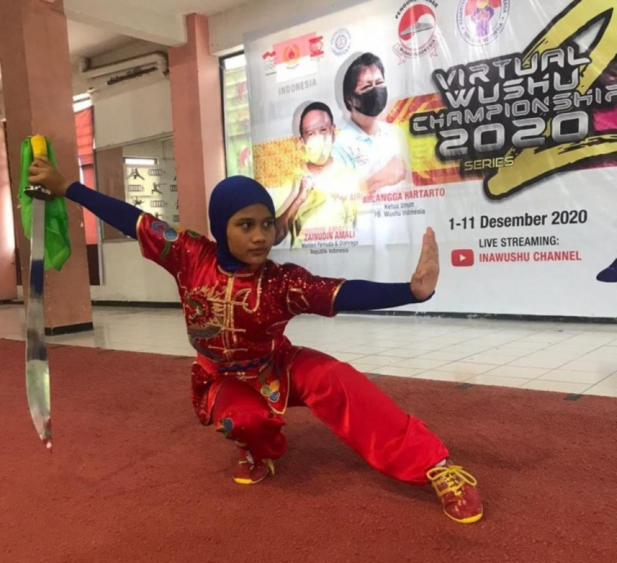 Gadis 13 Tahun Asal Surabaya Ukir Prestasi di Ajang Wushu Taolu Competition 2021