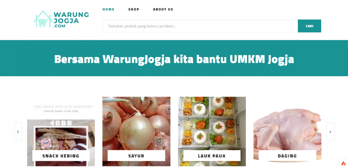 Warungjogja.com, Bantu UMKM Yogyakarta Hadapi Kenormalan Baru