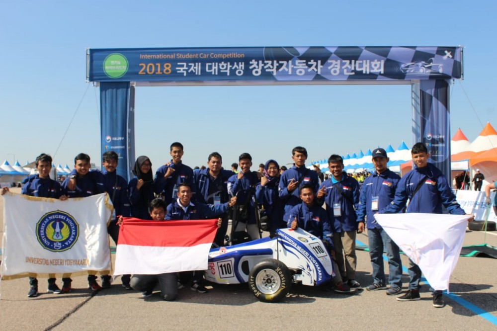 Garuda UNY Menjuarai Kompetisi Mobil di Korea Selatan 