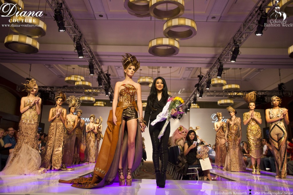 Diana Putri di New York Couture Fashion Week 2015 (photo: Reinhardt Kenneth)