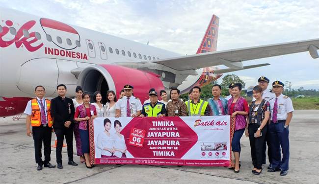 Inagurasi penerbangan Batik Air rute Timika-Jayapura | Foto: Batik Air