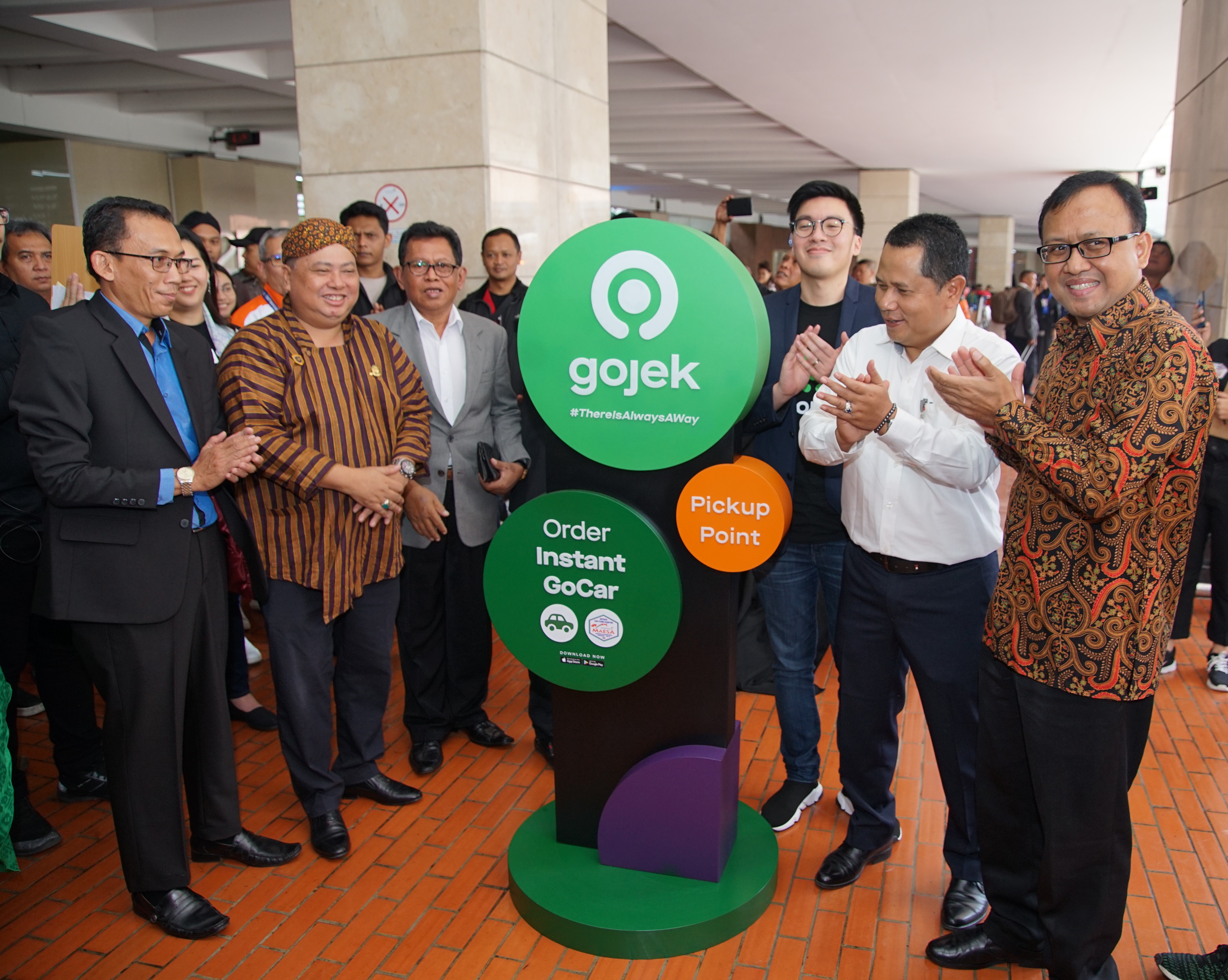 Peresmian titik jemput GoCar Instan di Terminal 2D Bandara Internasional Soekarno-Hatta | Foto: Gojek