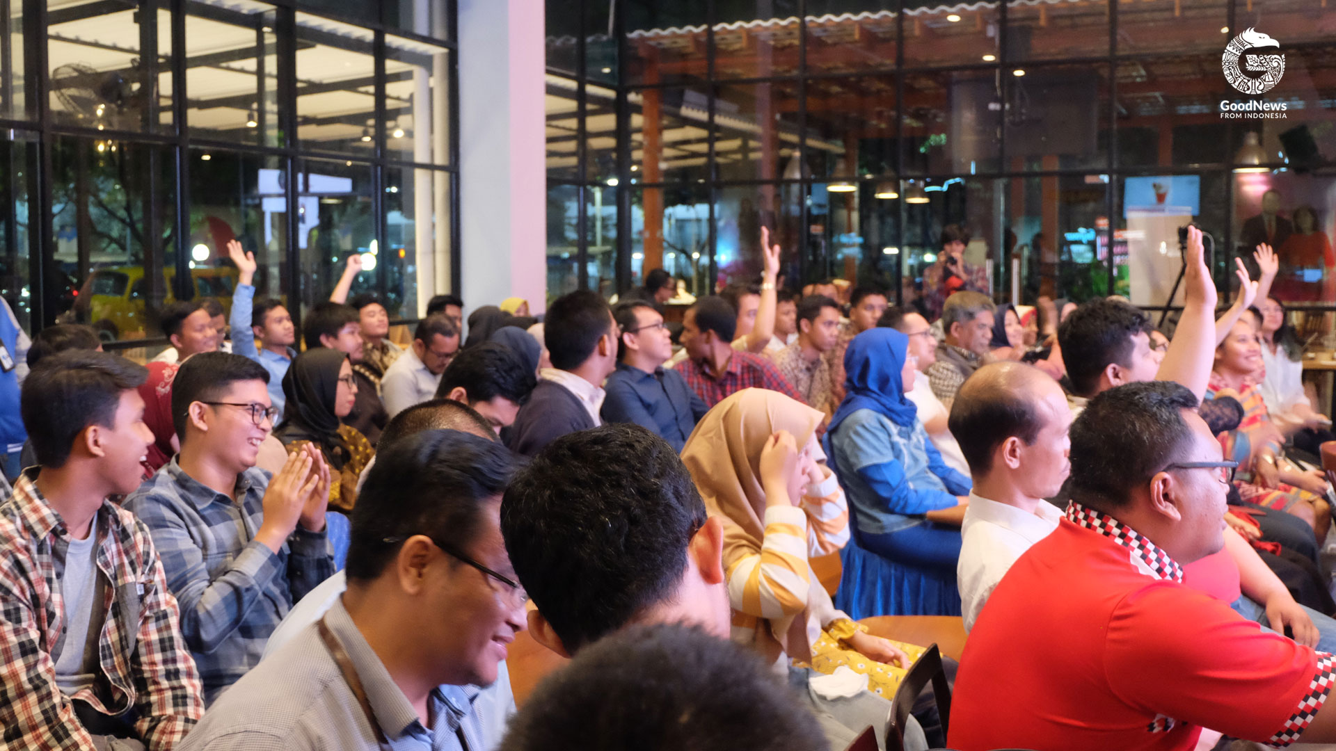 Antusiasme penonton di acara GoodTalk Offline Session, Rabu (9/10) | Foto: Ariefiani Harahap/GNFI