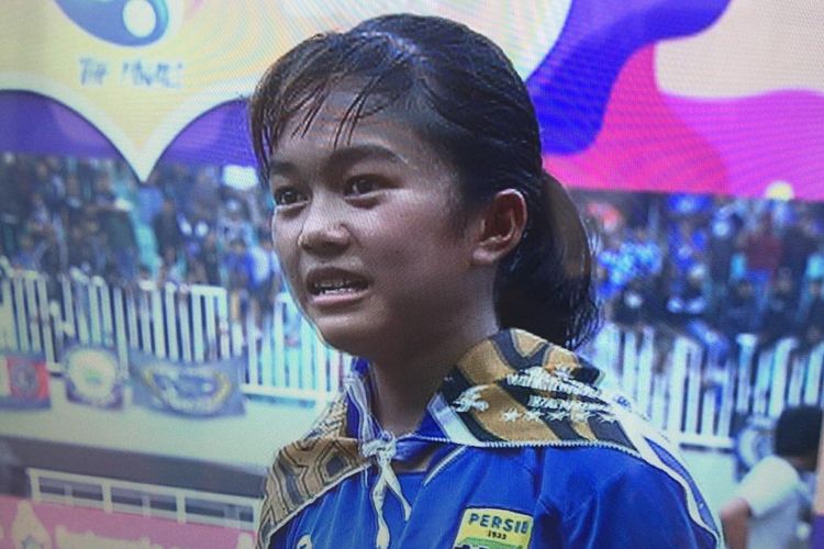Reva Oktaviani, pemain terbaik Liga 1 Putri 2019 | Foto: Jalu Wisnu Wirajati/KOMPAS.com