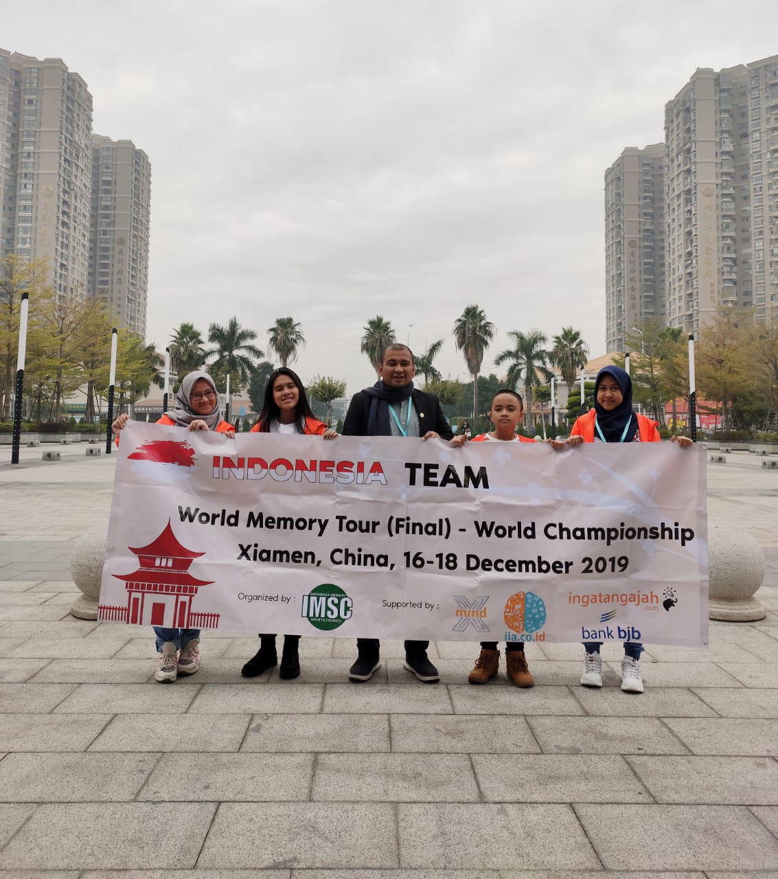 Tim Indonesia di World Memory Tour - World Championship 2019 | Foto: Indonesia Memory Sports Council